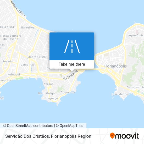 Servidão Dos Cristãos map