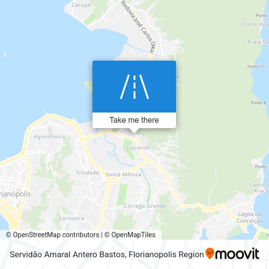 Servidão Amaral Antero Bastos map