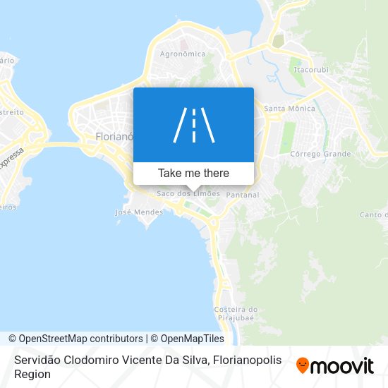 Servidão Clodomiro Vicente Da Silva map