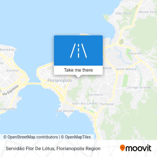 Servidão Flor De Lótus map