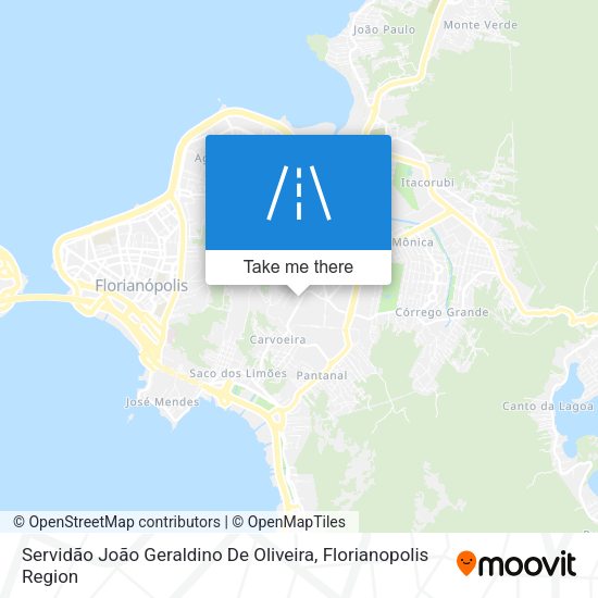 Servidão João Geraldino De Oliveira map