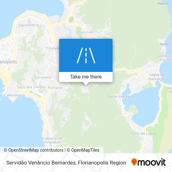 Servidão Venâncio Bernardes map