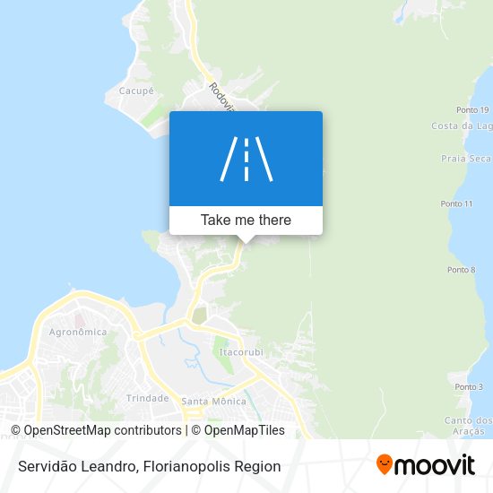 Servidão Leandro map