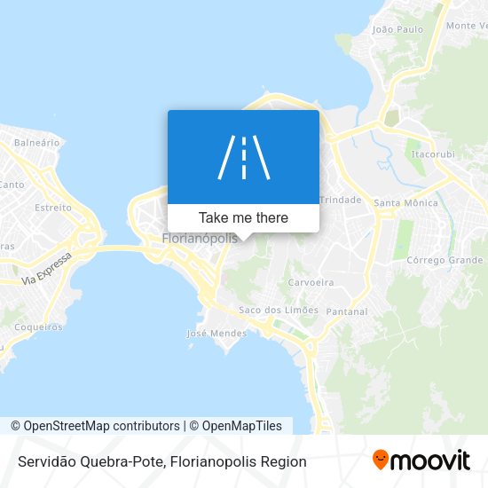 Servidão Quebra-Pote map