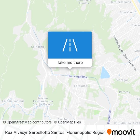 Rua Alvacyr Garbellotto Santos map