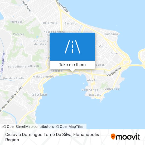 Mapa Ciclovia Domingos Tomé Da Silva