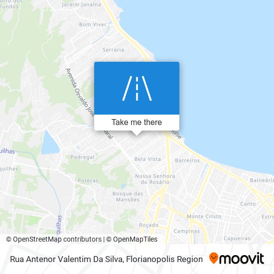 Rua Antenor Valentim Da Silva map