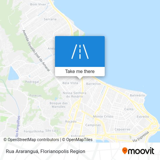 Rua Araranguá map