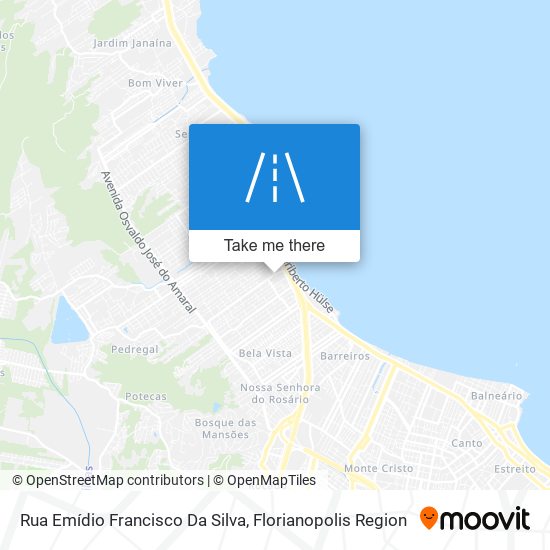 Mapa Rua Emídio Francisco Da Silva