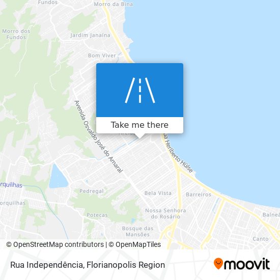 Mapa Rua Independência