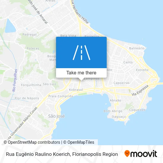 Rua Eugênio Raulino Koerich map