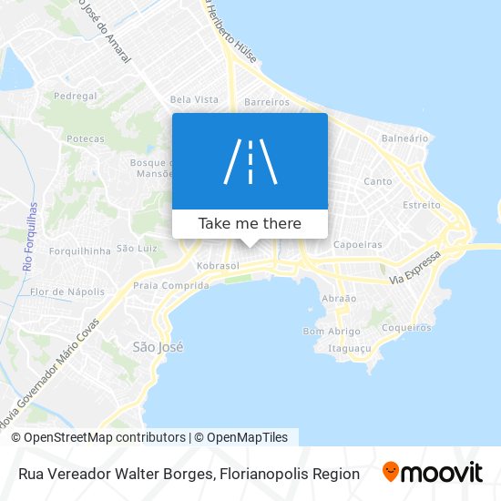 Mapa Rua Vereador Walter Borges
