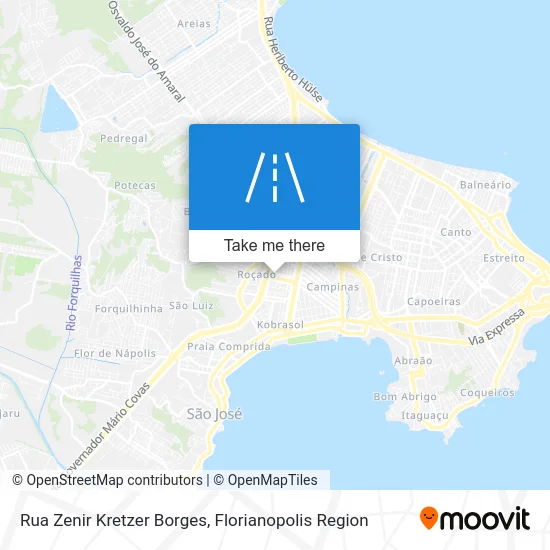 Rua Zenir Kretzer Borges map