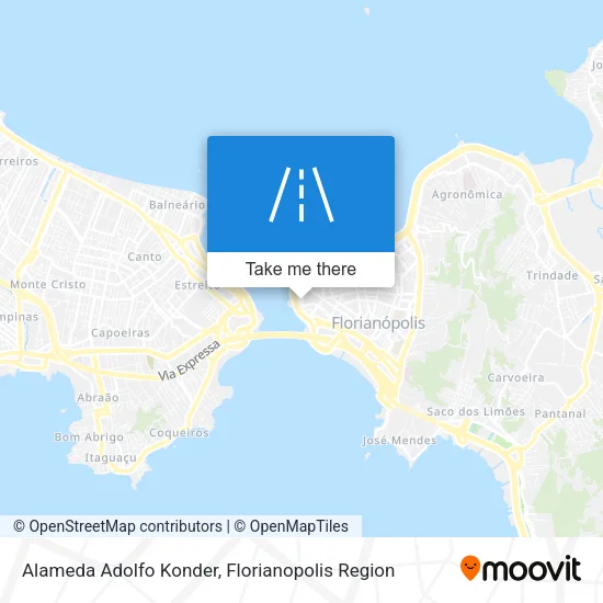 Alameda Adolfo Konder map