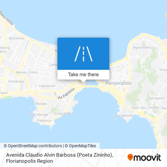 Avenida Cláudio Alvin Barbosa (Poeta Zininho) map