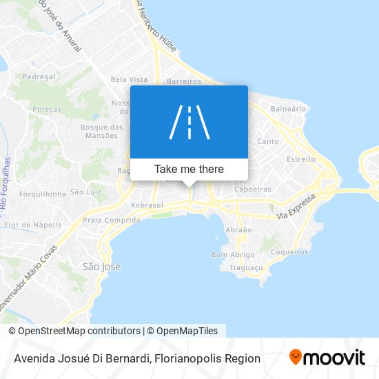 Mapa Avenida Josué Di Bernardi