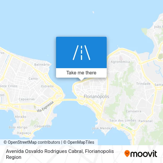 Avenida Osvaldo Rodrigues Cabral map
