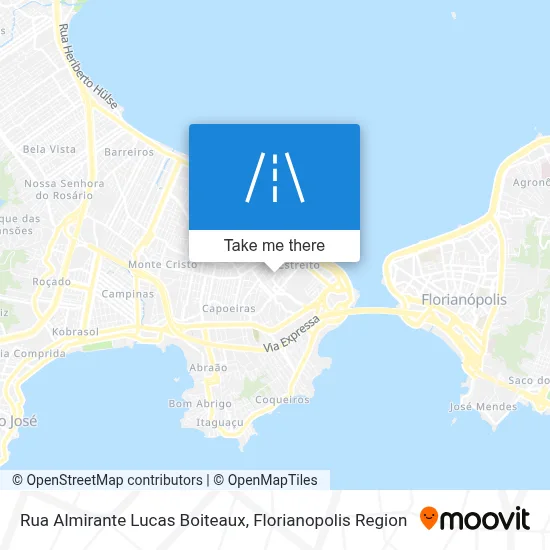 Rua Almirante Lucas Boiteaux map