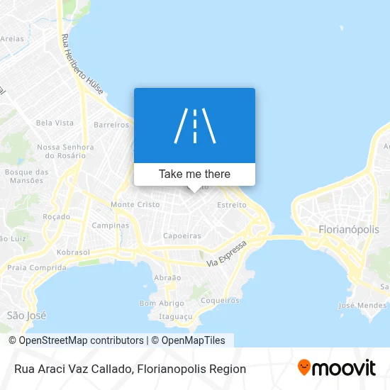 Rua Araci Vaz Callado map