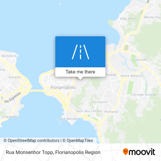 Rua Monsenhor Topp map