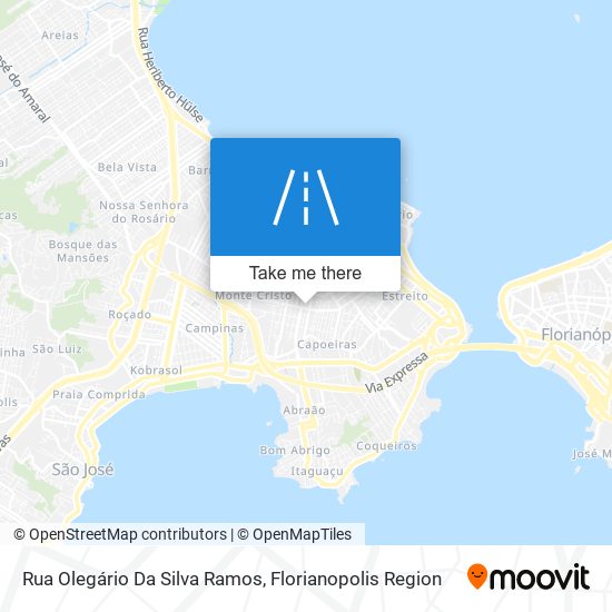 Mapa Rua Olegário Da Silva Ramos