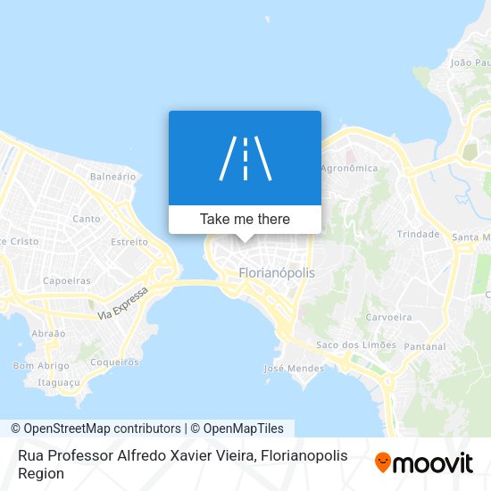 Rua Professor Alfredo Xavier Vieira map