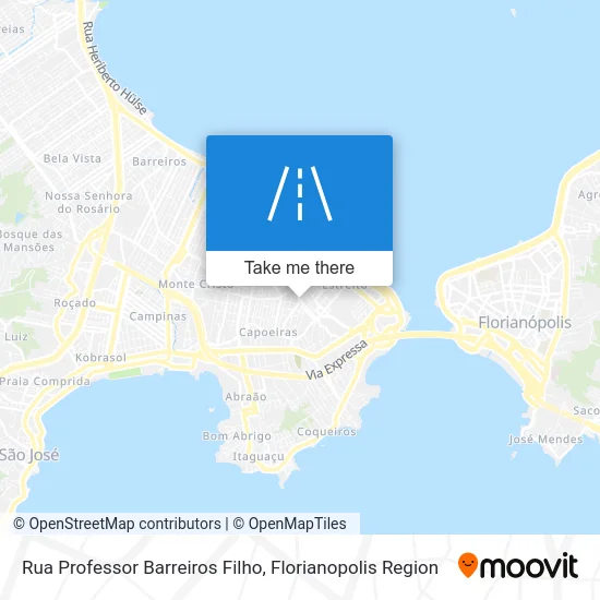 Rua Professor Barreiros Filho map