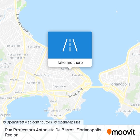 Rua Professora Antonieta De Barros map