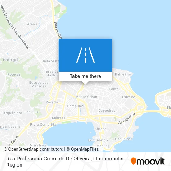 Rua Professora Cremilde De Oliveira map