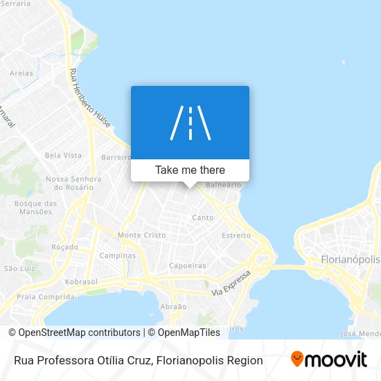 Rua Professora Otília Cruz map
