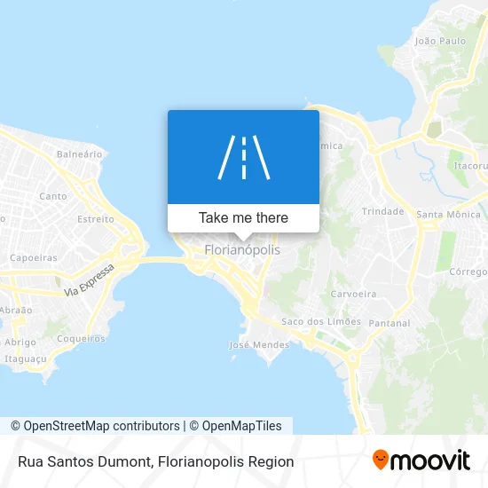 Rua Santos Dumont map