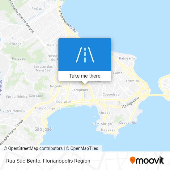 Rua São Bento map