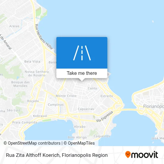 Rua Zita Althoff Koerich map
