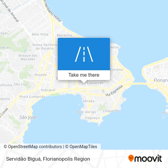 Servidão Biguá map