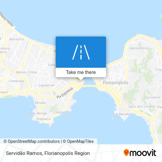 Servidão Ramos map