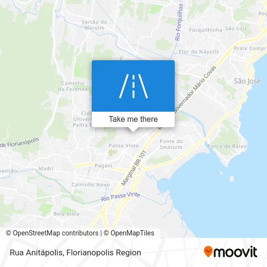 Rua Anitápolis map