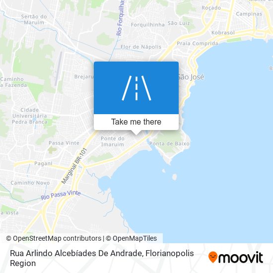 Mapa Rua Arlindo Alcebíades De Andrade