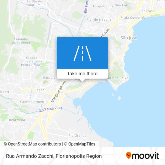 Rua Armando Zacchi map