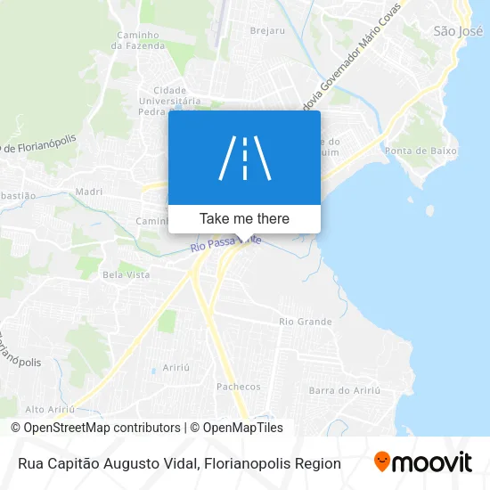 Mapa Rua Capitão Augusto Vidal