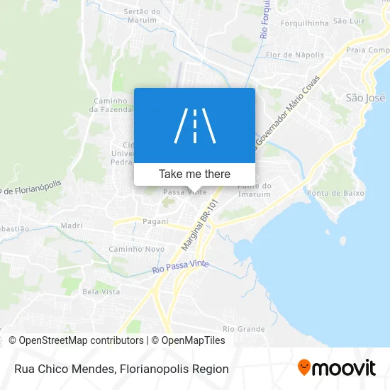 Rua Chico Mendes map