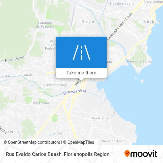 Rua Evaldo Carlos Baash map