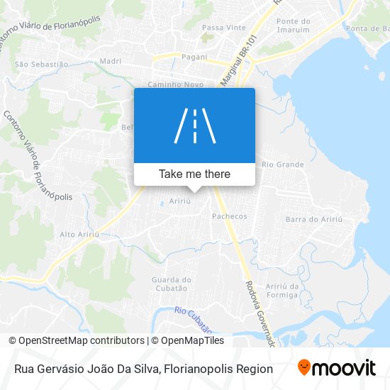 Mapa Rua Gervásio João Da Silva