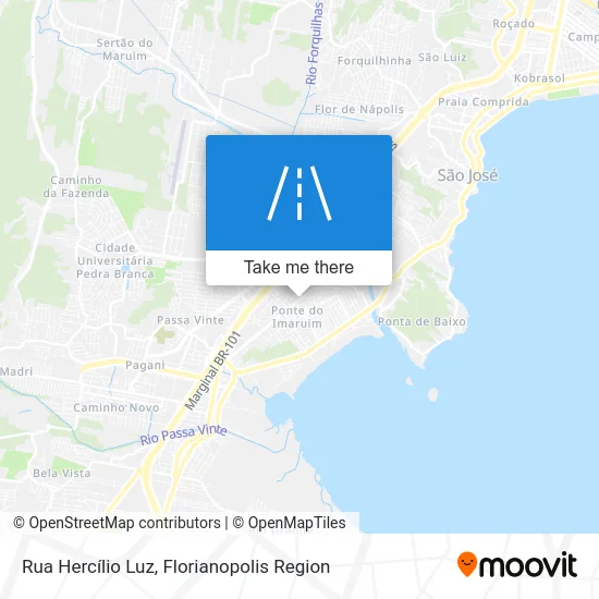 Rua Hercílio Luz map