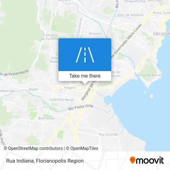 Rua Indiana map