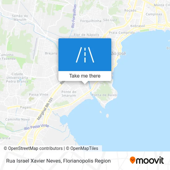 Rua Israel Xavier Neves map
