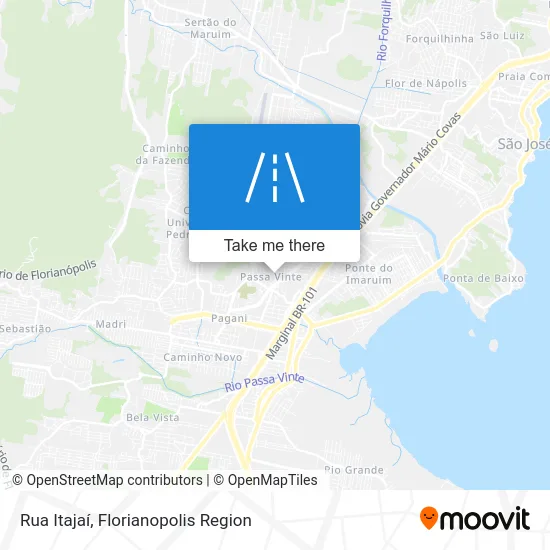 Rua Itajaí map