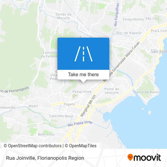 Rua Joinville map