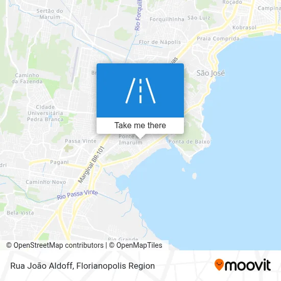 Rua João Aldoff map