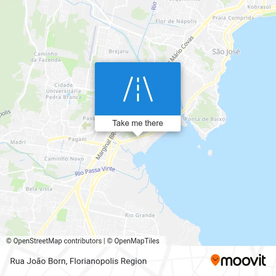Rua João Born map