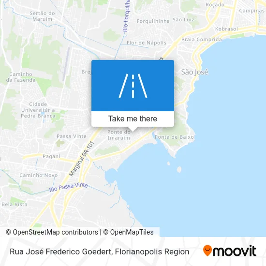Rua José Frederico Goedert map